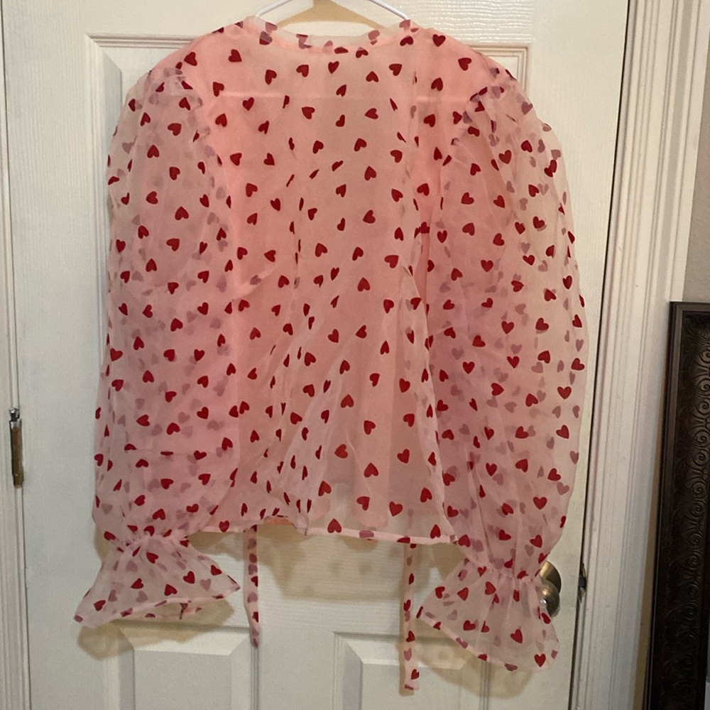 Eloquii lined Heart Shirt 16